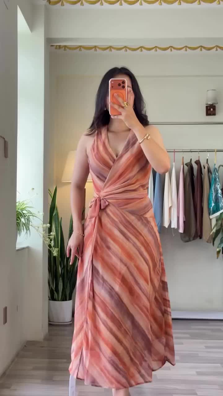 Premium Ombre Wrap Dress for Women
