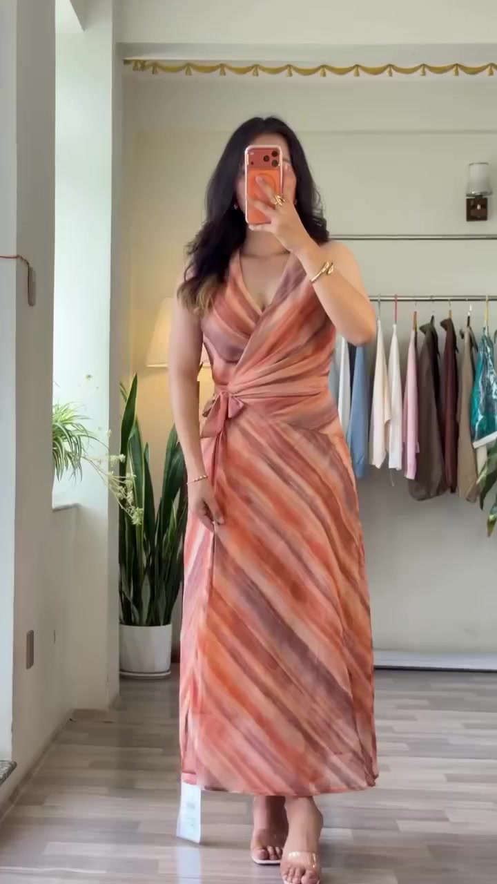 Premium Ombre Wrap Dress for Women