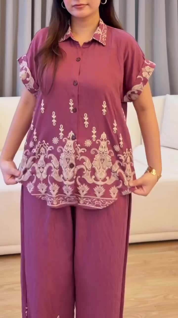 Regal Bloom Premium Printed Co-Ord Set