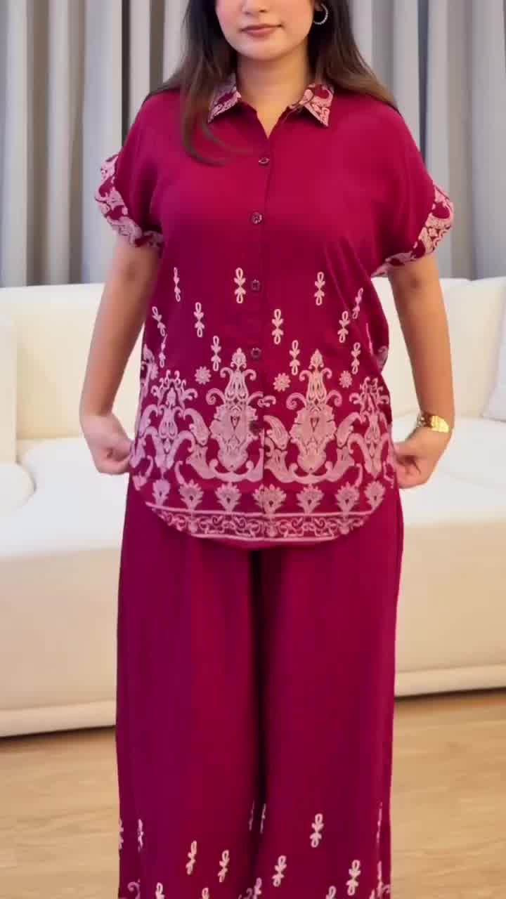 Regal Bloom Premium Printed Co-Ord Set