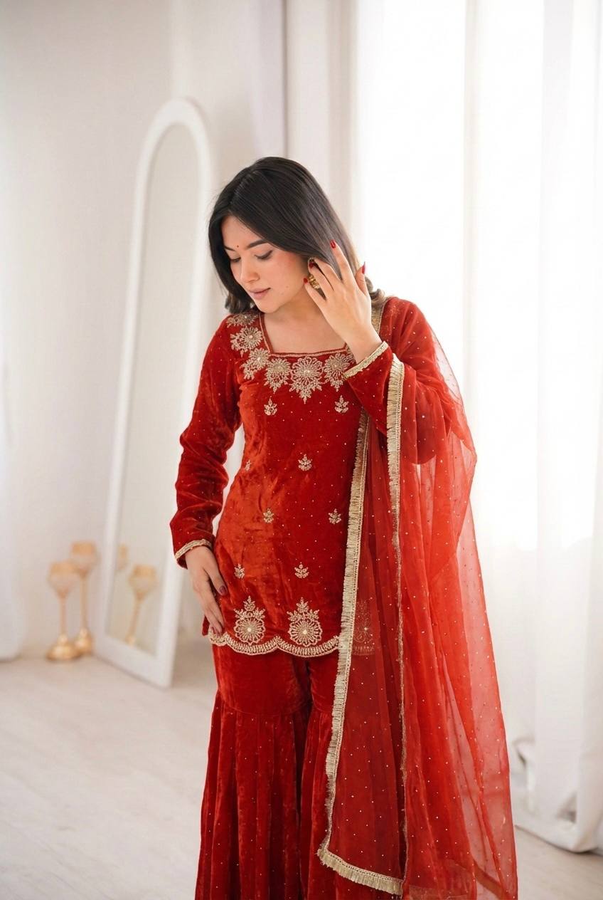 Royal Zarkan Diamond & Sequence Embroidery Festive Collection