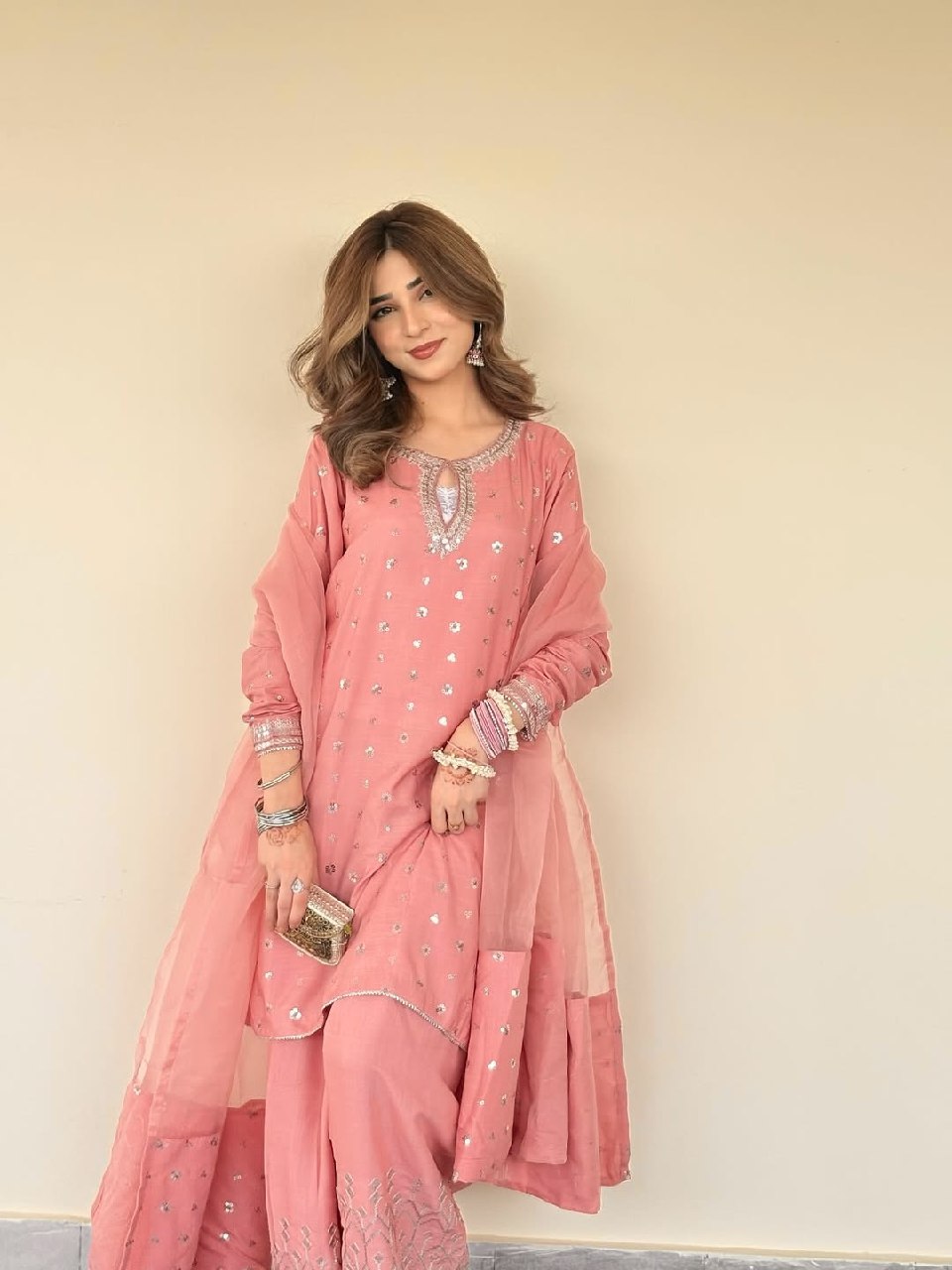 Luxury Ethnic Kurta Palazzo Set with Dupatta