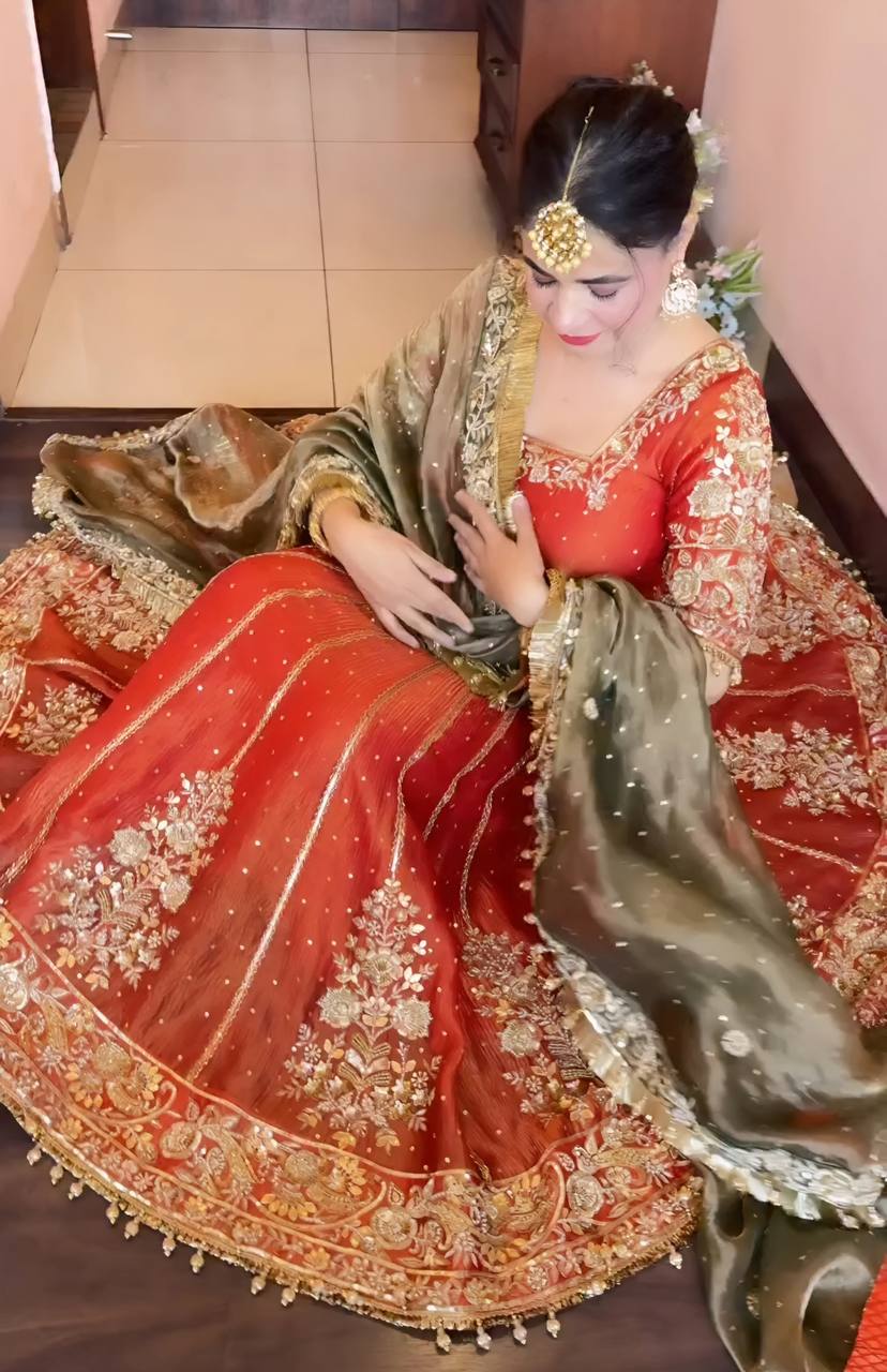 Royal Embroidered Festive Anarkali Lehenga Set with Designer Dupatta