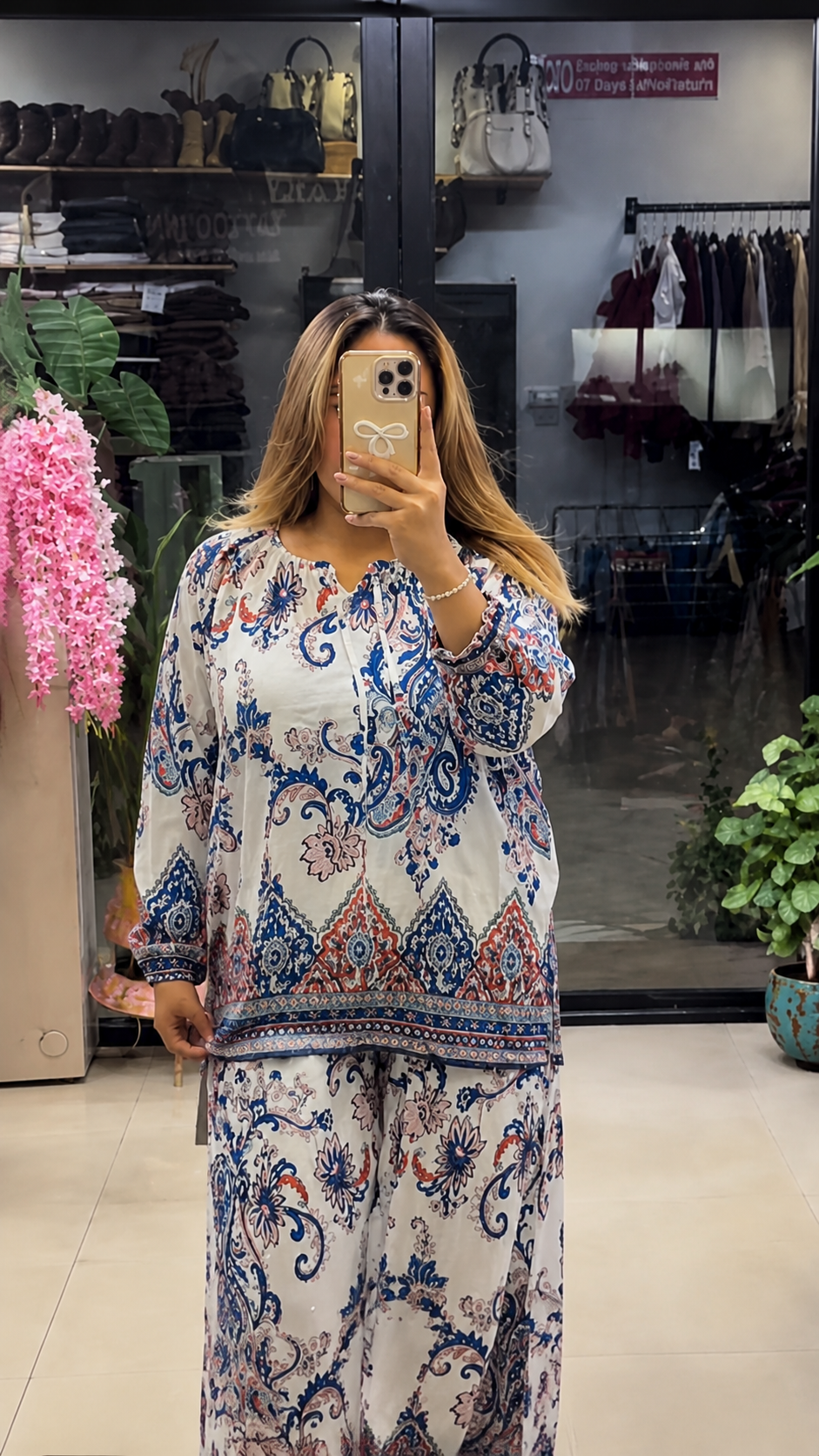 ALPHA - Premium Paisley Printed Co-Ord Set for Women