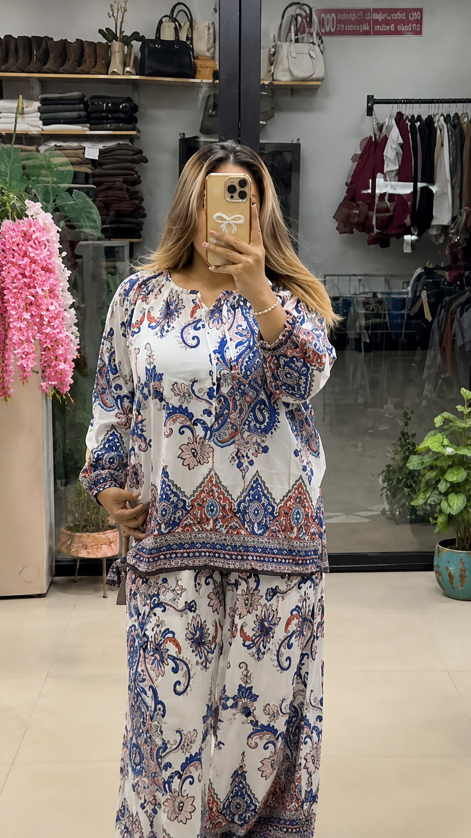 ALPHA - Premium Paisley Printed Co-Ord Set for Women