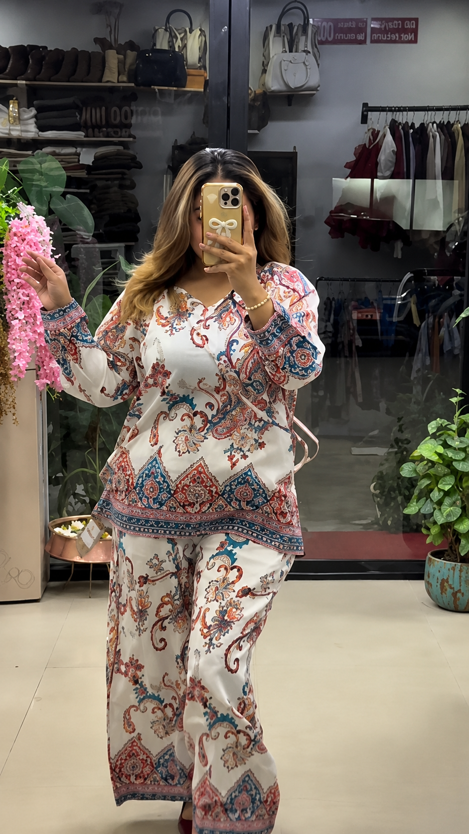 ALPHA - Premium Paisley Printed Co-Ord Set for Women