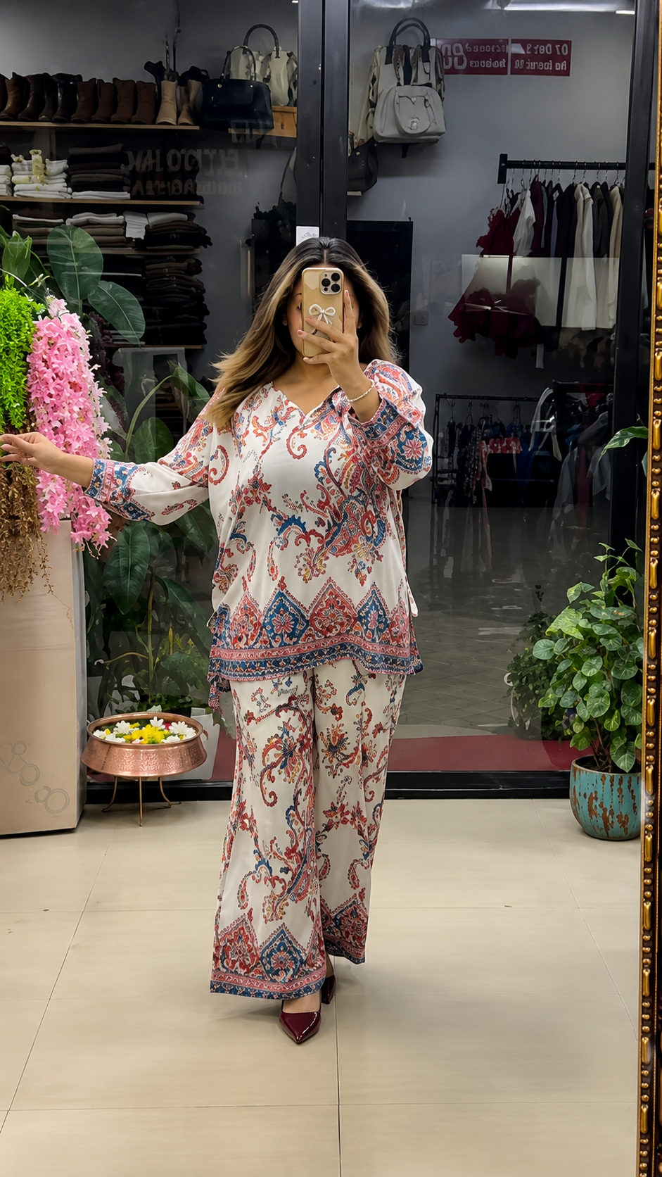 ALPHA - Premium Paisley Printed Co-Ord Set for Women