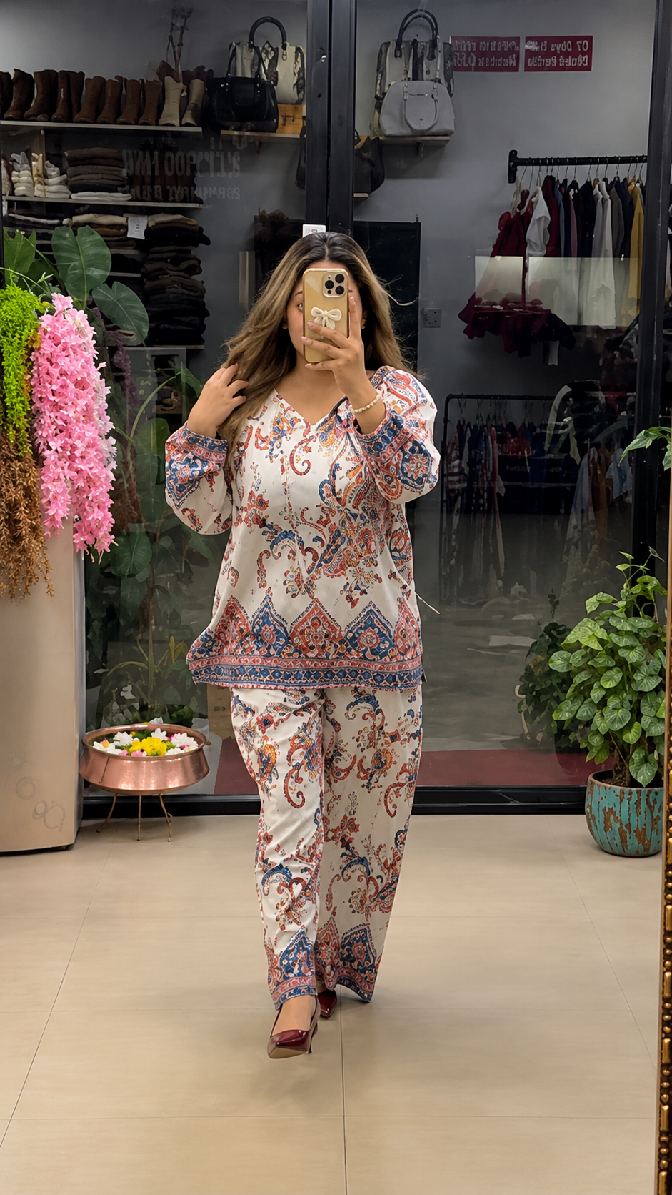ALPHA - Premium Paisley Printed Co-Ord Set for Women