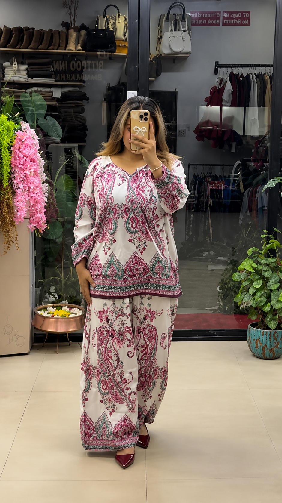ALPHA - Premium Paisley Printed Co-Ord Set for Women