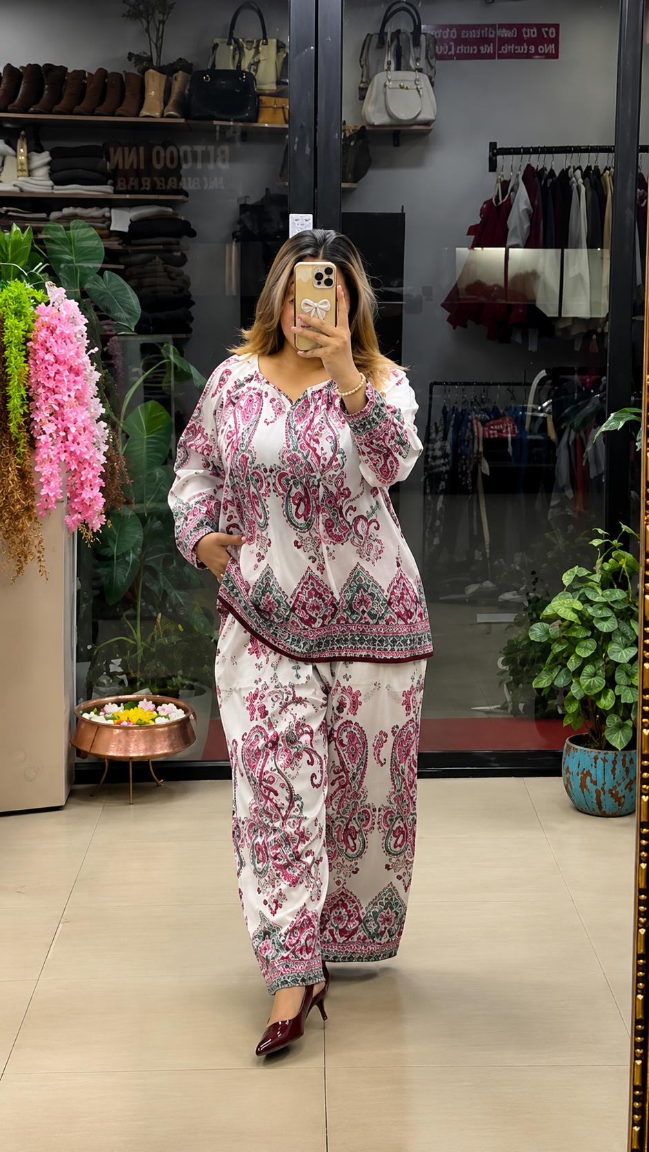 ALPHA - Premium Paisley Printed Co-Ord Set for Women