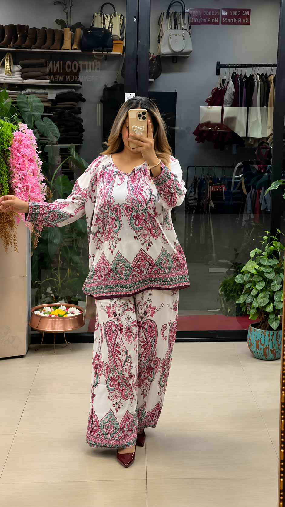 ALPHA - Premium Paisley Printed Co-Ord Set for Women