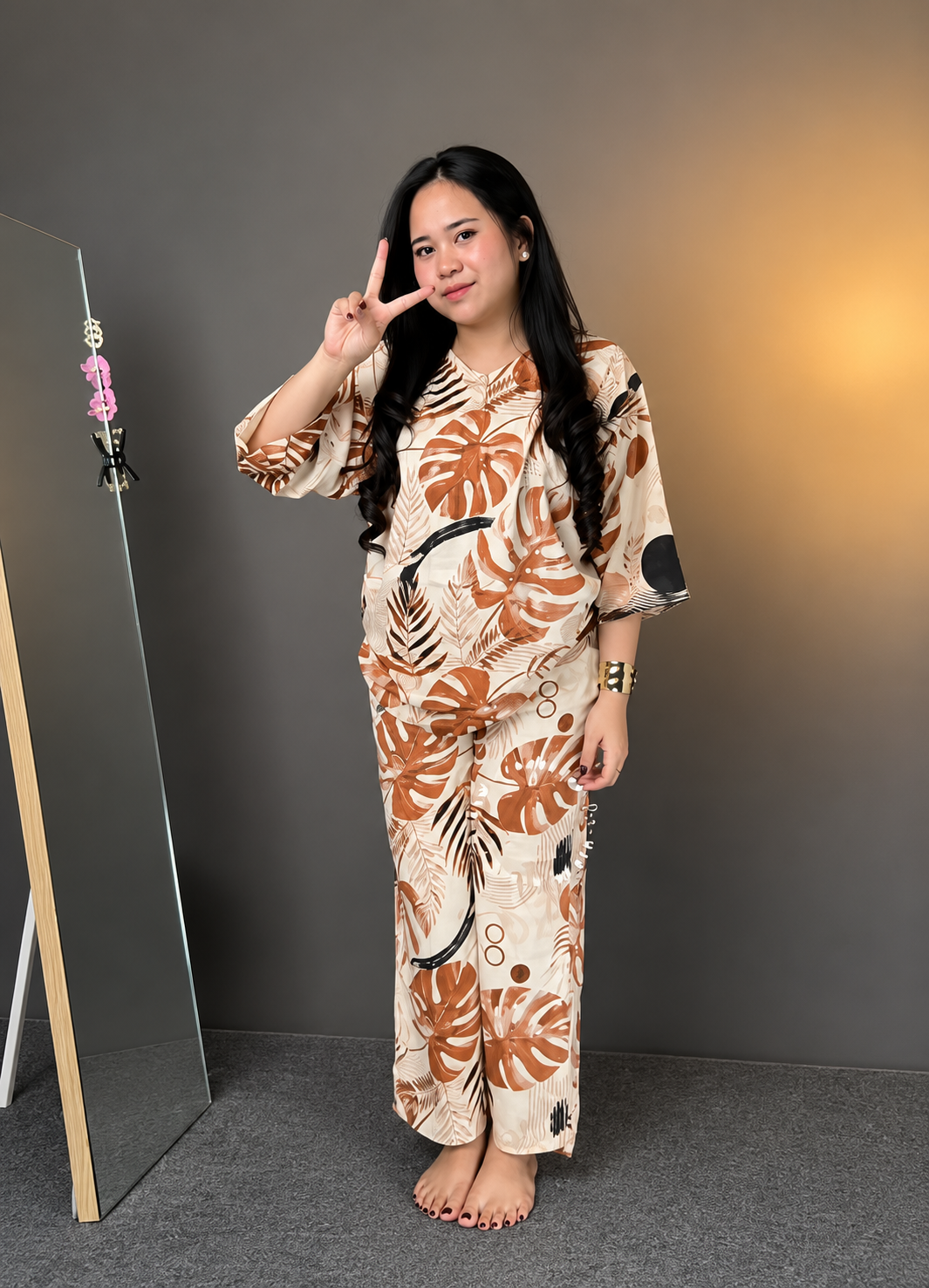 Earthy Leaf Premium Co-Ord Set