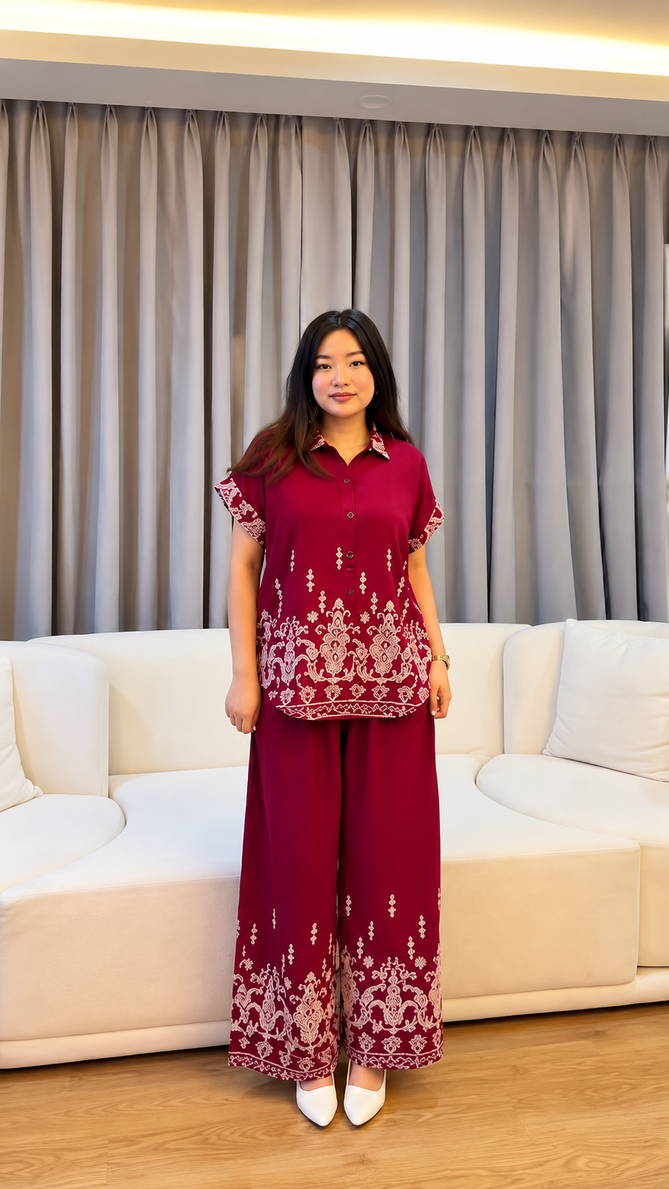 Regal Bloom Premium Printed Co-Ord Set