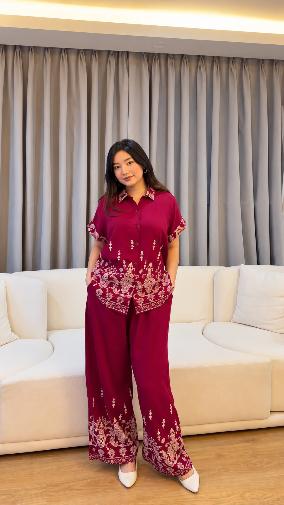 Regal Bloom Premium Printed Co-Ord Set