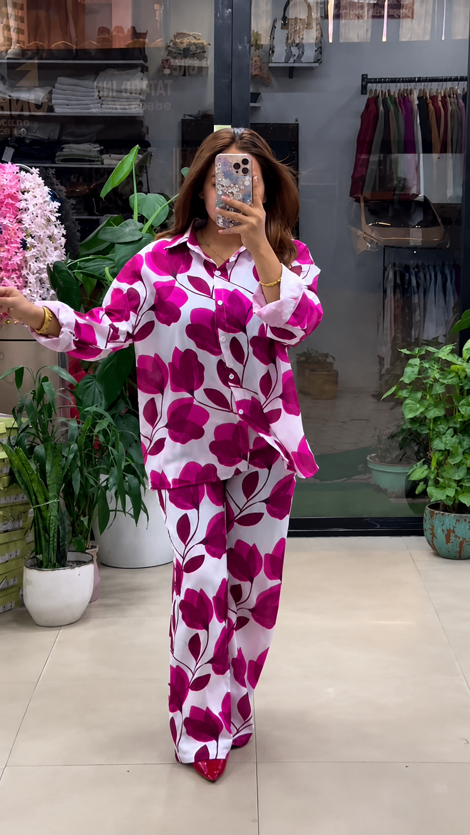 Luxury Botanical Print Co-Ord Set