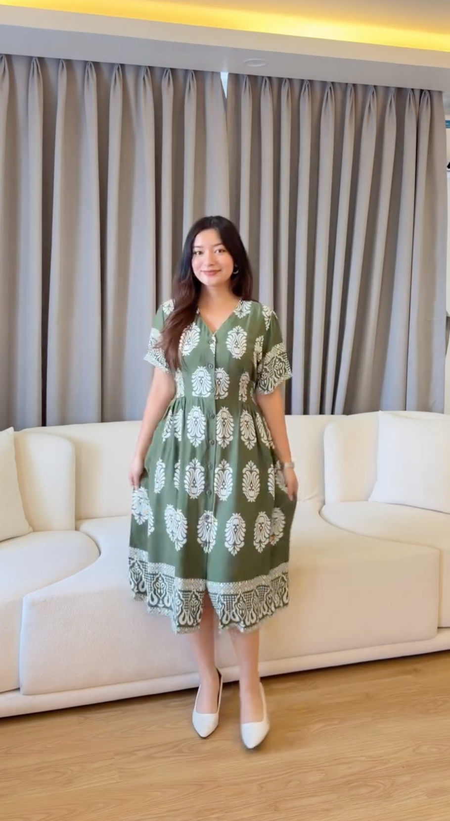 Vintage Inspired Printed Dress