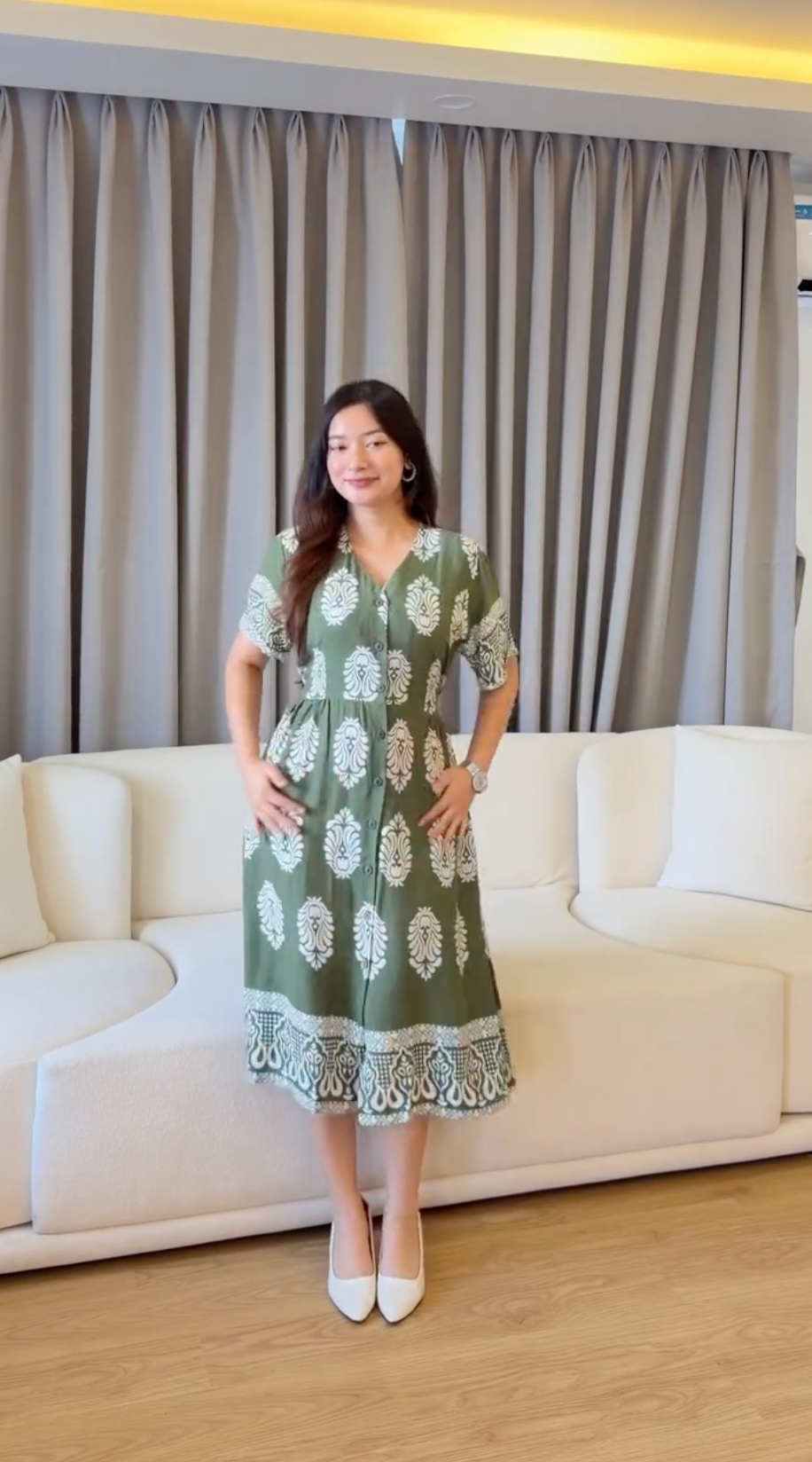 Vintage Inspired Printed Dress