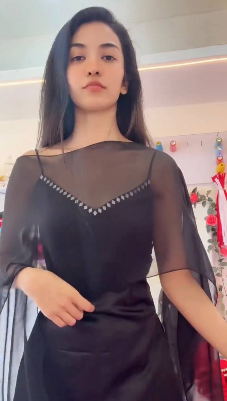 Elegant Black Mirror Work Kurti Set with Palazzo & Dupatta