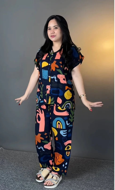 New Designer Lycra Co Ord Set