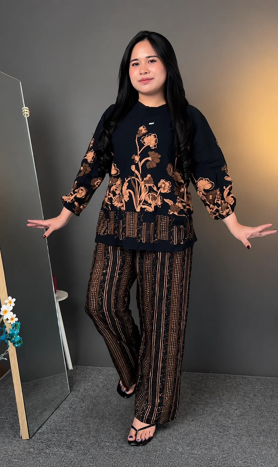 Veyra Midnight Garden Co-ord Set