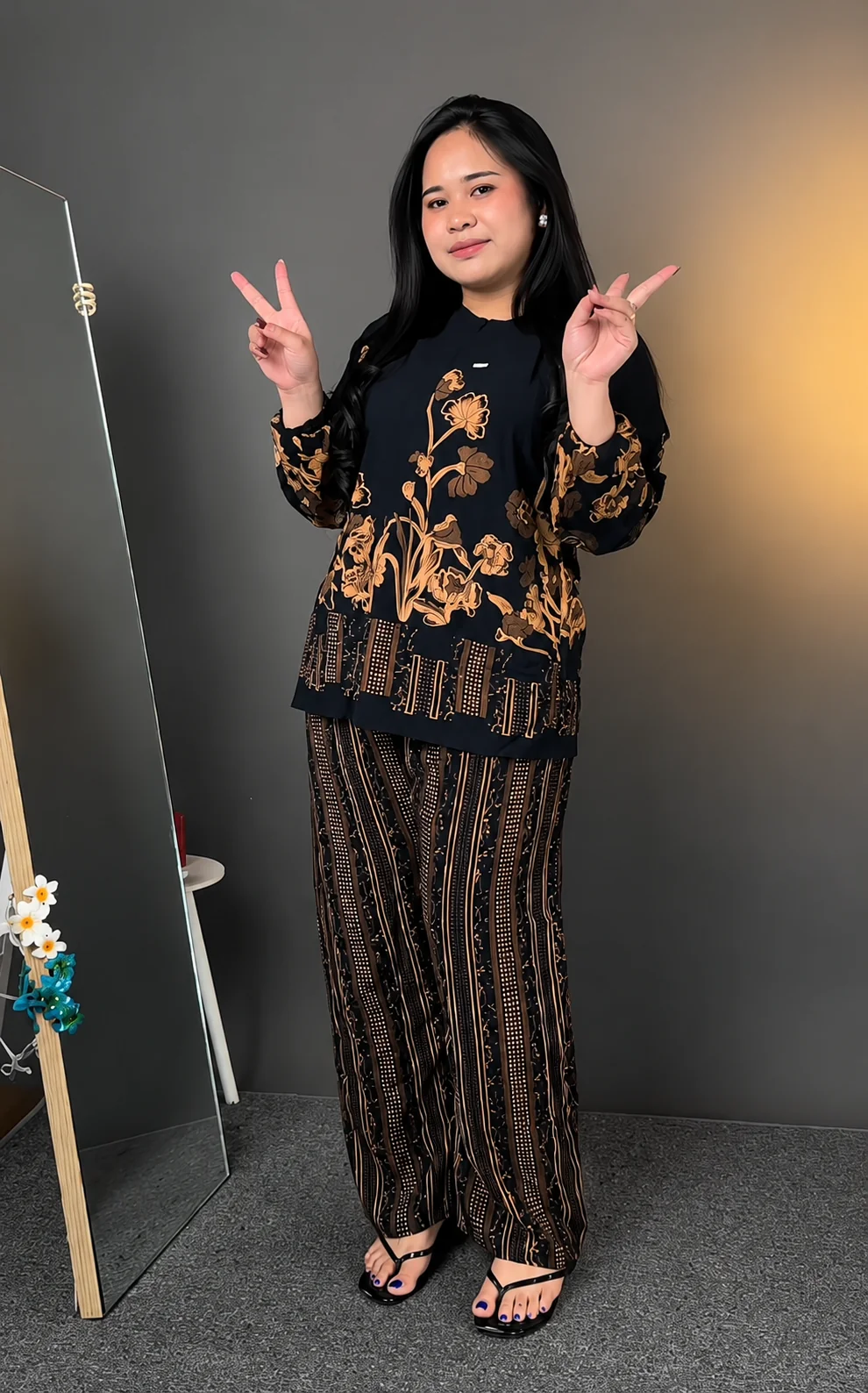 Veyra Midnight Garden Co-ord Set