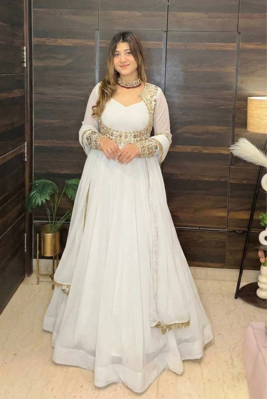 Ethnic Flared Anarkali Suit with Heavy Embroidery