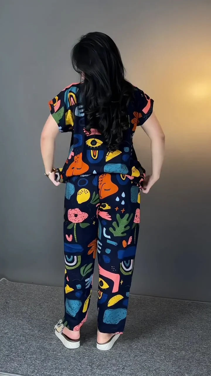 New Designer Lycra Co Ord Set